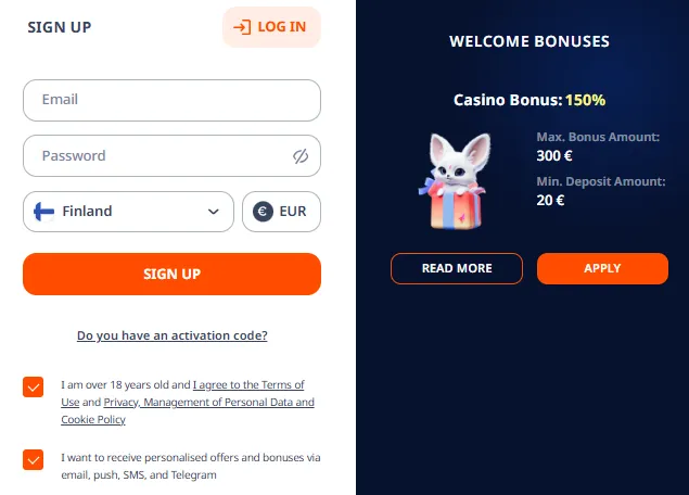 nika casino sign up